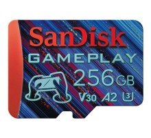 Карта пам'яті SanDisk 256GB microSDXC class 10 UHS-I U3 V30 A2 GamePlay (SDSQXAV-256G-GN6XN)