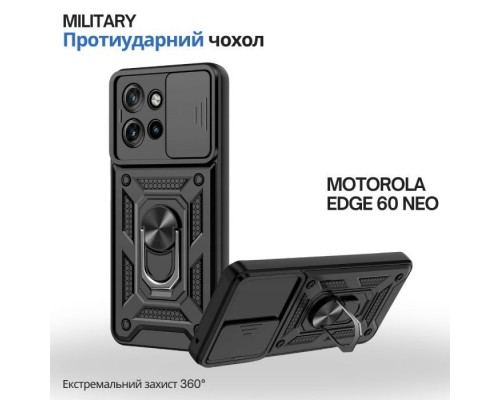 Чохол до мобільного телефона BeCover Military Motorola Edge 60 Neo Black (715526)