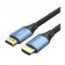 Кабель мультимедійний HDMI M to HDMI M 12.0m V1.4 4K60Hz PVC aluminum alloy blue Vention (ALHSM)