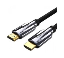 Кабель мультимедійний HDMI M to HDMI M 2.0m V2.1 8K60Hz braided black Vention (AALBH)