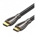 Кабель мультимедійний HDMI M to HDMI M 8.0m V2.0 4K60Hz braided zinc alloy black Vention (ALMBK)