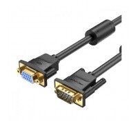 Кабель мультимедійний VGA M to VGA F 5.0m black Vention (DAGBJ)