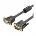 Кабель мультимедійний VGA M to VGA F 5.0m black Vention (DAGBJ)