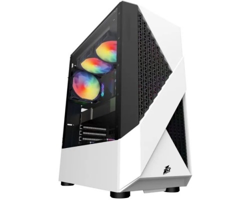 Корпус для ПК 1stPlayer F3-A-4F1-WH&PS-600FK