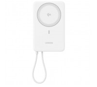 Батарея універсальна Ugreen 10000mAh 30W 1xUSB-C + 15W Magnetic Wireless + cable USB-C white (75983B)