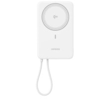 Батарея універсальна Ugreen 10000mAh 30W 1xUSB-C + 15W Magnetic Wireless + cable USB-C white (75983B)