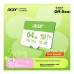 Карта пам'яті Acer 64GB microSD MSC100 /U3/V30/A1/C10 R 100MB/s / Write 30MB/s (BL.9BWWA.336)