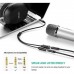 Кабель мультимедійний 3.5mm M to 2x3.5mm F 0.2m AV141 black Ugreen (30619)