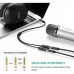 Кабель мультимедійний 3.5mm M to 2x3.5mm F 0.2m AV141 black Ugreen (30619)