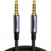 Кабель мультимедійний 3.5mm M to 3.5mm M 1.0m (4pin) AV183 gray Ugreen (10648)
