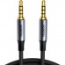 Кабель мультимедійний 3.5mm M to 3.5mm M 1.0m (4pin) AV183 gray Ugreen (10648)