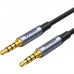 Кабель мультимедійний 3.5mm M to 3.5mm M 1.0m (4pin) AV183 gray Ugreen (10648)