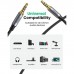 Кабель мультимедійний 3.5mm M to 3.5mm M 1.0m (4pin) AV183 gray Ugreen (10648)
