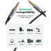 Кабель мультимедійний 3.5mm M to 3.5mm M 1.0m (4pin) AV183 gray Ugreen (10648)