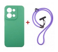 Чохол до мобільного телефона Dengos Case + Cross-body Strap Xiaomi Redmi 15C Mint+Purple (DG-KM-CCRB-50)