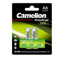 Акумулятор Camelion AА 2500mAh Ni-MH Always Ready HR6 BP2 (NH-АA2500АRBP2)