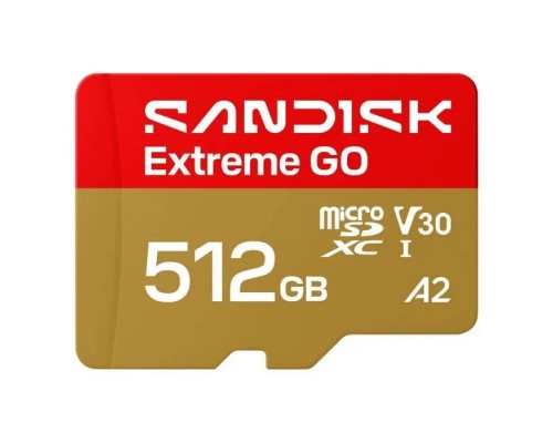 Карта пам'яті SanDisk 512GB microSDXC class 10 UHS-I Extreme GO (SDSQXGN-512G-GN6MN)