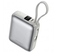Батарея універсальна Choetech 10000mAh, 35W. PD/3.0, LED Display, buid-in type-C cabel, Silver (B832-SL)