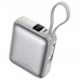 Батарея універсальна Choetech 10000mAh, 35W. PD/3.0, LED Display, buid-in type-C cabel, Silver (B832-SL)