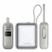 Батарея універсальна Choetech 10000mAh, 35W. PD/3.0, LED Display, buid-in type-C cabel, Silver (B832-SL)