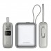 Батарея універсальна Choetech 10000mAh, 35W. PD/3.0, LED Display, buid-in type-C cabel, Silver (B832-SL)