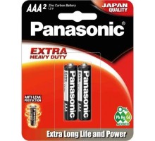 Батарейка AAA (R3) Extra Heavy Duty вугільно-цинкова 2pcs Blister Panasonic (R03PT/2B)