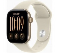 Смарт-годинник Apple Watch Series 12 GPS 42mm Light Gold Aluminium Case with Sand Sport Band - S/M (MJED4RK/A)
