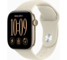 Смарт-годинник Apple Watch Series 12 GPS 42mm Light Gold Aluminium Case with Sand Sport Band - S/M (MJED4RK/A)