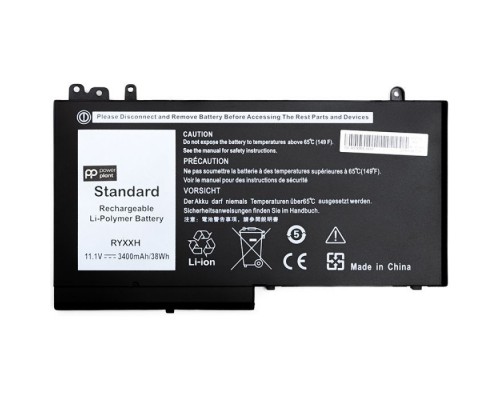 Акумулятор до ноутбука PowerPlant DELL Latitude 12 5000 (RYXXH) 11.1V 3400mAh (NB441105)