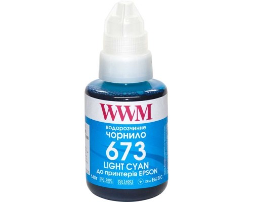 Чорнило WWM Epson L800 140г Light Cyan (E673LC)