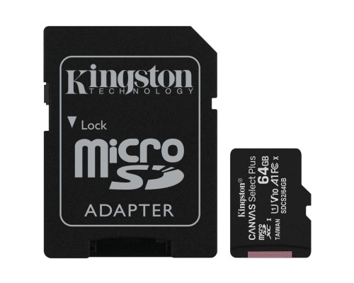 Карта пам'яті Kingston 64GB micSDXC class 10 A1 Canvas Select Plus (SDCS2/64GB)