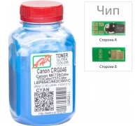 Тонер Canon LBP-650/MF-730, 90г Cyan +chip AHK (1505215)