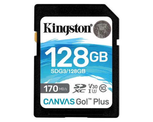 Карта пам'яті Kingston 128GB SDXC class 10 UHS-I U3 Canvas Go Plus (SDG3/128GB)