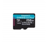 Карта пам'яті Kingston 256GB microSDXC class 10 A2 U3 V30 Canvas Go Plus (SDCG3/256GBSP)