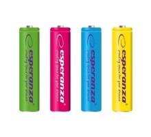 Акумулятор Esperanza AA 2000mAh Ni-MH * 4 mix of colors (EZA108)