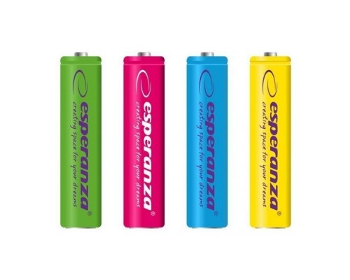 Акумулятор Esperanza AA 2000mAh Ni-MH * 4 mix of colors (EZA108)