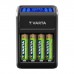 Зарядний пристрій для акумуляторів Varta LCD PLUG CHARGER +4*AA 2100 mAh (57687101441)