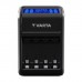 Зарядний пристрій для акумуляторів Varta LCD PLUG CHARGER +4*AA 2100 mAh (57687101441)