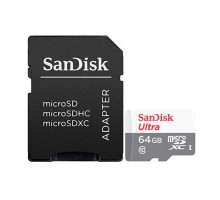 Карта пам'яті SanDisk 64GB microSD class 10 Ultra Light (SDSQUNR-064G-GN3MA)
