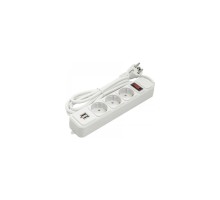 Мережевий фільтр живлення PowerPlant 1.8 м, 3 розетки, USB ( PPSA10M18S3U ) (PPSA10M18S3U)