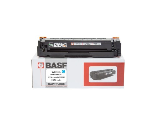 Картридж BASF HP CLJ M255, MFP M282/M283 W2211A Cyan, without chip (BASF-KT-W2211A-WOC)