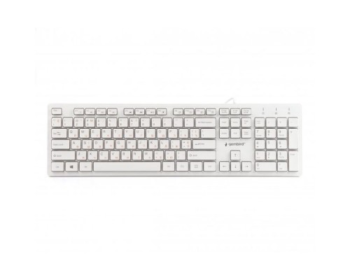 Клавіатура Gembird KB-MCH-03-W-UA USB White (KB-MCH-03-W-UA)