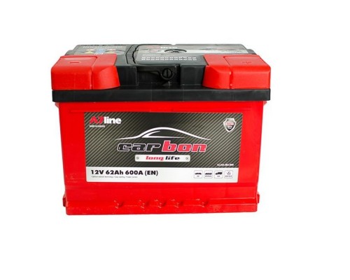 Акумулятор автомобільний CARBON 62 Ah/12V Euro (CRB62-00)