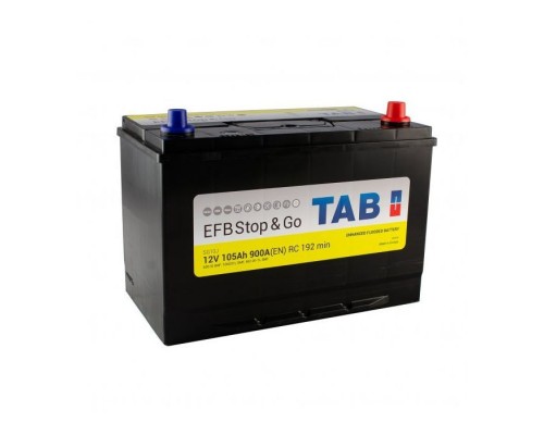 Акумулятор автомобільний TAB 105 Ah/12V Polar S EFB JIS Euro (212 005)