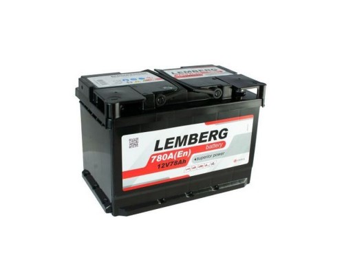 Акумулятор автомобільний LEMBERG 78 Аh/12V (LB78-0)