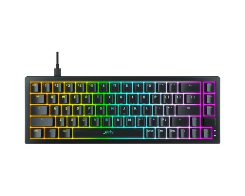 Клавіатура Xtrfy K5 68 keys Kailh Red Hot-swap RGB UA Black (K5-RGB-CPT-BLACK-R-UKR)
