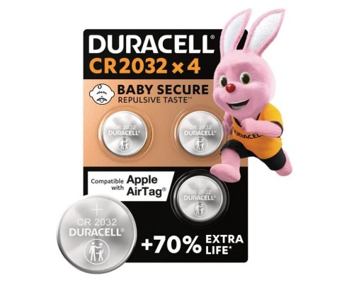 Батарейка Duracell CR 2032 / DL 2032 * 4 (5007662/5010951/5014799)