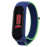 Ремінець до фітнес браслета BeCover Nylon Style для Xiaomi Mi Smart Band 5/6 Blue-Green (705418)