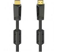 Кабель мультимедійний HDMI M to HDMI M 10.0m 4K Ethernet gold black Hama (00205009)