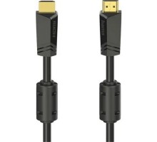 Кабель мультимедійний HDMI M to HDMI M 10.0m 4K Ethernet gold black Hama (00205009)